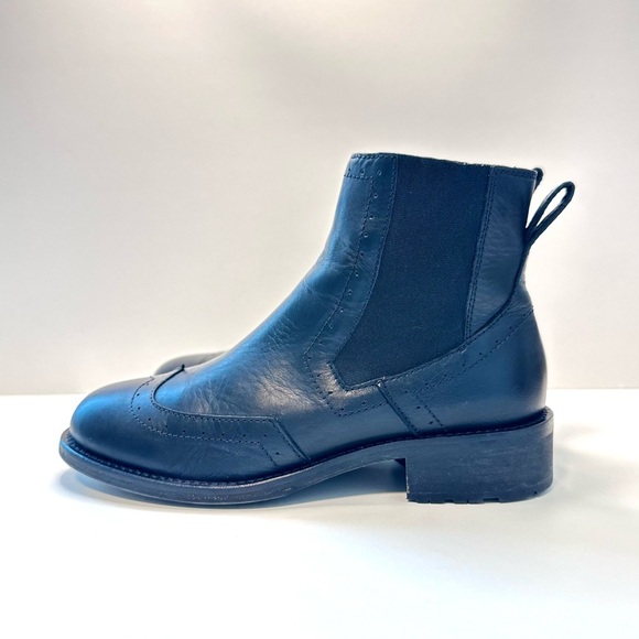 Boemos Black Leather Chelsea Ankle Boots – Made in Italy – Size 37 - Picture 4 of 7